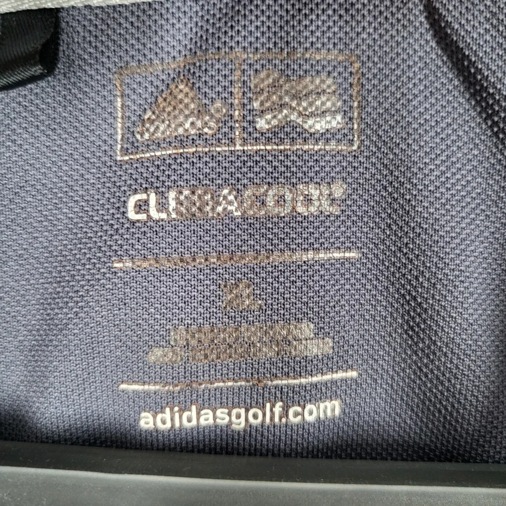 Adidas Polo Shirt Men's XL‎ Gray Wisconsin Badgers ClimaCool Short Sleeve Golf